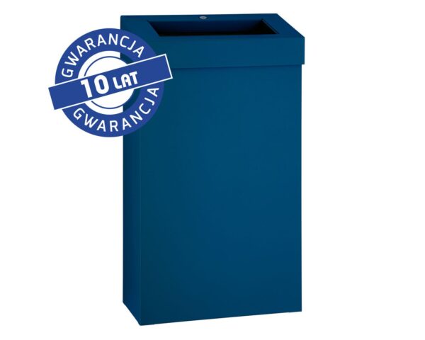 Kosz na odpady otwarty MERIDA STELLA SLIM BLUE LINE, pojemność 27 l, niebieski