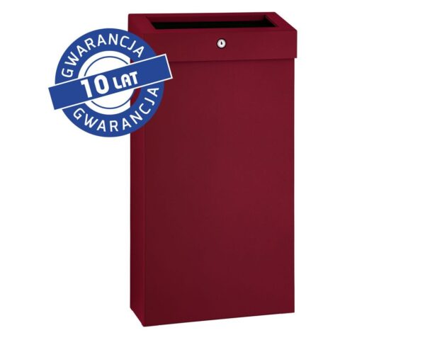 Kosz na odpady otwarty MERIDA STELLA SLIM RED LINE COMBO, pojemność 15 l, czerwony Kosz na odpady otwarty MERIDA STELLA SLIM RED LINE COMBO, pojemność 15 l, czerwony