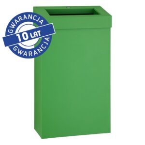 Kosz na odpady otwarty MERIDA STELLA SLIM GREEN LINE, pojemność 27 l, zielony