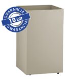 Kosz podblatowy na kółkach MERIDA STELLA SILK GREY LINE, pojemność 60 l, szary jedwabisty