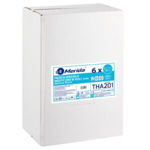 Prześcieradło medyczne w roli, celulozowe, dwuwarstwowe, szer. 60 cm, dł. 80 m, SUPER BIAŁE, karton 6 szt.