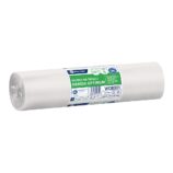 Worki na śmieci MERIDA OPTIMUM, 70 x 110 cm, pojemność 120 l, rolka 50 szt., BIAŁE, LDPE
