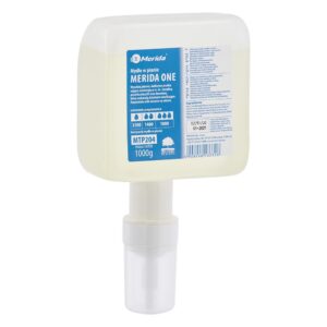 Mydło w pianie MERIDA ONE SENSITIVE AUTOMATIC, jednorazowy wkład z pompką spieniającą do dozowników automatycznych, 1000 g, o przyjemnym zapachu