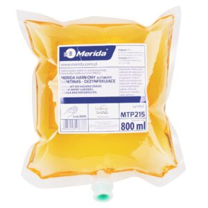 Automatyczny bezdotykowy dozownik mydła w pianie MERIDA HARMONY i 2 wkłady z mydłem MERIDA HARMONY AUTOMATIC SANITINAS - DEZYNFEKUJĄCE