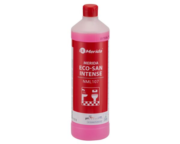 MERIDA ECO-SAN INTENSE, ekologiczny środek do gruntownego mycia sanitariatów, butelka 1 l, ECOLABEL MERIDA ECO-SAN INTENSE, ekologiczny środek do gruntownego mycia sanitariatów, butelka 1 l, ECOLABEL