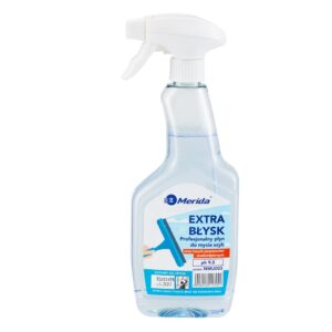 MERIDA EXTRA BŁYSK, profesjonalny płyn do czyszczenia powierzchni wodoodpornych 500 ml, butelka ze spryskiwaczem