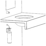 Dozownik mydła w płynie ścienny, STOŻEK, polerowany