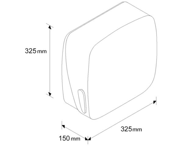 Pojemnik na ręczniki składane MERIDA MERCURY, poj. 400 szt. ręczników, CZARNY Pojemnik na ręczniki składane MERIDA MERCURY, poj. 400 szt. ręczników, CZARNY
