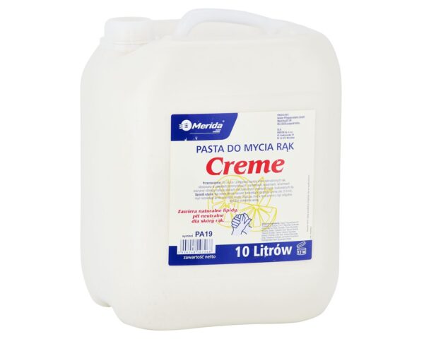 MERIDA pasta do mycia rąk CREME kanister 10 l MERIDA pasta do mycia rąk CREME kanister 10 l