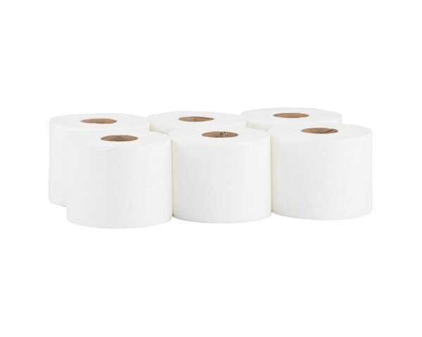 Papier toaletowy MERIDA TOP CENTER PULL, biały, średnica 17 cm, długość 120 m, dwuwarstwowy, zgrzewka 6 szt., ECOLABEL Papier toaletowy MERIDA TOP CENTER PULL, biały, średnica 17 cm, długość 120 m, dwuwarstwowy, zgrzewka 6 szt., ECOLABEL