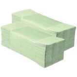 Ręczniki papierowe MERIDA CLASSIC, jasnozielone, jednowarstwowe, 4000 szt.