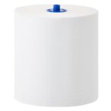 Ręczniki papierowe w roli z adaptorem MERIDA TOP AUTOMATIC MAXI, białe, średnica 19,5 cm, długość 240 m, dwuwarstwowe, karton 6 rolek, ECOLABEL