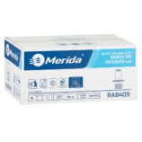Ręczniki papierowe w roli z adaptorem MERIDA TOP AUTOMATIC MINI, białe, średnica 16 cm, długość 120 m, dwuwarstwowe, karton 6 rolek