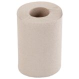 Ręczniki papierowe w roli MERIDA ECONOMY MINI, szare, jednowarstwowy, długość 60 m, opakowanie 12 rolek