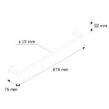 Drążek na ręczniki L600