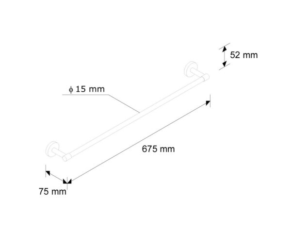 Drążek na ręczniki L600 Drążek na ręczniki L600