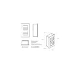 Wnękowy pojemnik na dwie małe rolki papieru toaletowego, MERIDA DRAGON, stal matowa