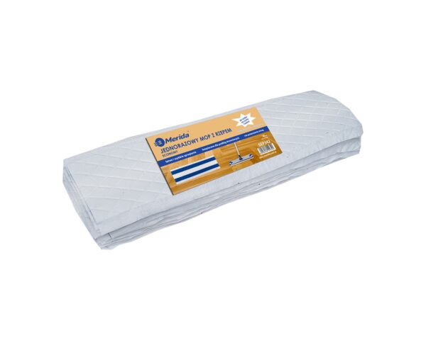 Jednorazowy mop z rzepem ECONOMY, mikrowłókno, 43 x 13 cm, biały, paczka 20 szt. Jednorazowy mop z rzepem ECONOMY, mikrowłókno, 43 x 13 cm, biały, paczka 20 szt.