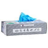 Rękawice winylowo - nitrylowe, niebieskie, rozmiar L, opakowanie 100 szt.