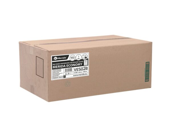 Ręczniki papierowe MERIDA ECONOMY, szare, jednowarstwowe, 4000 szt. Ręczniki papierowe MERIDA ECONOMY, szare, jednowarstwowe, 4000 szt.