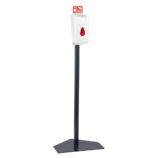 Stojak do dezynfekcji rąk i powierzchni z dozownikiem nasączonych chusteczek MERIDA TOP