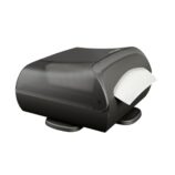 Pojemnik na serwetki gastronomiczne, czarny, tworzywo sztuczne, nablatowy, obrotowy