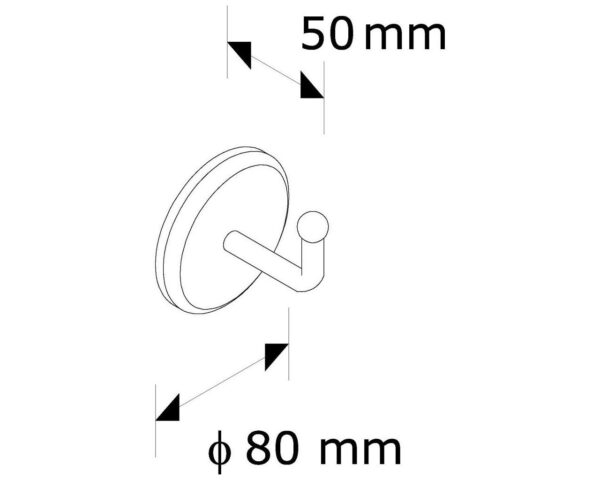 WIESZAK OKRĄGŁY MATOWY WIESZAK OKRĄGŁY MATOWY
